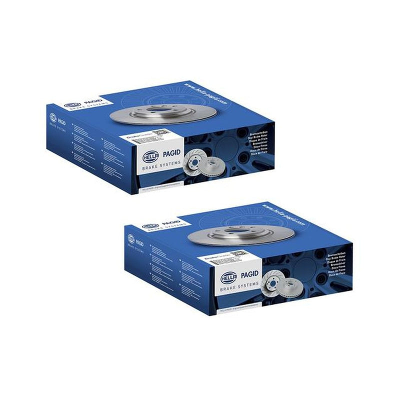 Hella Pagid Brake Rotor Pair Rear 50366PRO