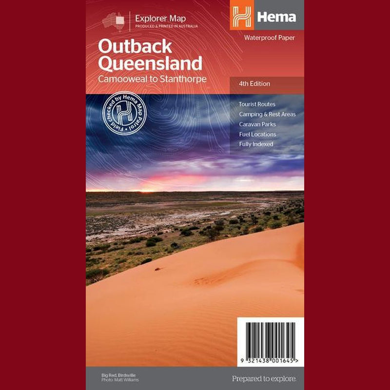 Hema Outback Queensland Map