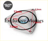 High quality silver metallic auto turbo bypass valve blanking plate with black rubber gasket for mitsubishi