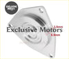 Silver metallic motor mount with square flange and circular bore high quality turbo bypass valve blanking plate for mitsubishi