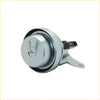 Silver metal turbo vacuum actuator with circular housing and black connector for mitsubishi triton mn 4wd back side