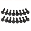 Black hexagonal head high tensile bolts with threaded shafts for ford territory exhaust manifold and turbo stud kit