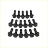 Set of black coated high tensile lug bolts with hex heads arranged in rows for ford territory sx sy 4.0l exhaust studs
