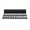 Set of black coated steel high tensile exhaust manifold and turbo bolts with matching hex nuts for ford territory