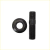 Black coated metal bolt and hexagonal nut from high tensile exhaust manifold and turbo stud kit for nissan pathfinder r51 yd25