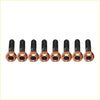 Set of seven copper-colored high tensile turbo charger studs with black threads for ford courier wl-t 2.5l