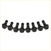 Set of eight black coated high tensile lug bolts with hex heads for turbo charger stud kit ford ranger WEAT 3.0L