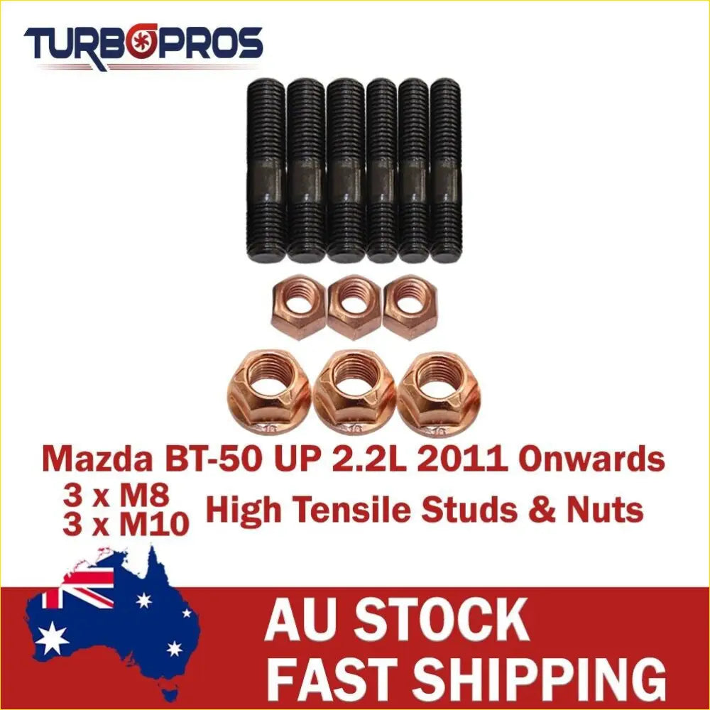 High Tensile Turbo Charger Stud Kit for Mazda BT-50 up 2.2L 2011 - & Performance
