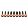 Set of eight copper-colored high tensile turbo charger studs with black threads for mazda cx-7 2.3l petrol