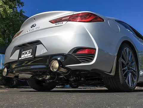 HKS 2017 Infiniti Q60 (RWD) Dual Hi-Power Titanium Tip Catback Exhaust