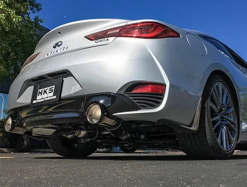 HKS 2017 Infiniti Q60 (RWD) Dual Hi-Power Titanium Tip Catback Exhaust