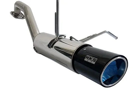 HKS Hi-Power Muffler 2014+ Honda Fit Sport GK5 w/ Carbon Tips