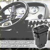 Black plastic hole expansion port power switch with wire and circular g symbol for Toyota Alphard use