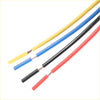 Four colored insulated wires yellow blue black and red with exposed copper for hole expansion port switch toyota alphard