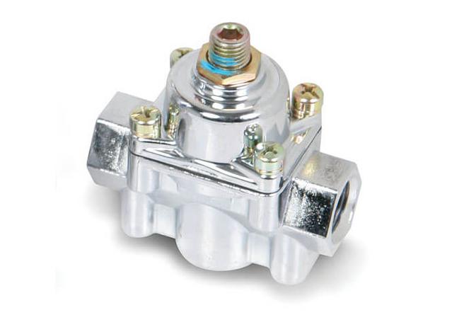 Holley Chrome 4.5-9 PSI Fuel Pressure Regulator