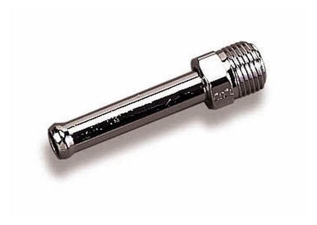 Holley Steel 180 Deg Single Inlet Fuel Line Fitting 3/8