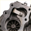 Black cast iron ht18-2 turbocharger with visible turbine wheel and mounting bolts for ford maverick 4.2l d td42t 1988-1994