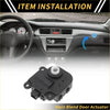 Black plastic hvac air door actuator for Toyota Tacoma with white central component main blend door part