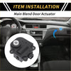Black plastic hvac air door actuator with white cylinder and mounting brackets for toyota tacoma 2005-2023