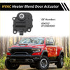 Black plastic hvac heater blend door actuator with white cylindrical part and mounting holes for toyota tacoma 2005-2023