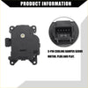 Black plastic 5-pin cooling damper servo motor with plug-and-play design for toyota 4runner hvac blend door actuator