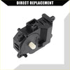 Black plastic hvac blend air door actuator motor with white shaft for toyota 4runner 2003-2009 showing back side