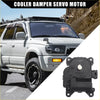 Black plastic hvac blend air door actuator servo motor with white knob and mounting brackets for toyota 4runner 2003-2009