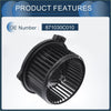 Black plastic hvac blower motor assembly with ribbed casing and central hub for toyota tundra 2004-2006