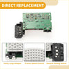 Green circuit board hvac blower motor resistor for toyota highlander 2008-2018 with metal abs connectors and screws