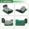 Gray textured massage head mounted on green circuit board with black connectors back side of toyota highlander blower motor resistor
