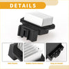 Black abs plastic housing with silver aluminum heat sink fins on back of hvac blower motor resistor for toyota prius 2001-2003