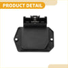 Black plastic hvac blower motor resistor with rectangular body and connector housing for toyota prius 2001-2003