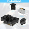 Black plastic hvac blower motor resistor connector with gold contacts and silver mounting bracket for toyota rav4 2001-2005
