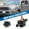 Black plastic hvac heater control valve with copper threaded fitting and molded connector for toyota tacoma 1995-2000