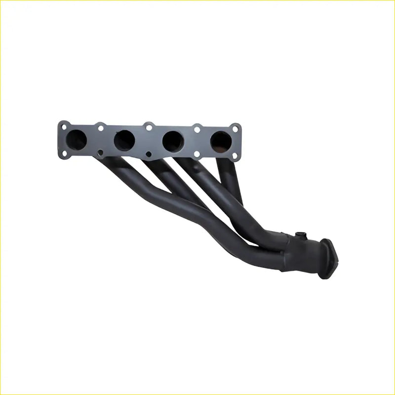 Black mandrel bent aftermarket exhaust manifold with four ports and flange for hyundai iload 2.4lt tq-v series 2007