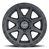 ICON Vehicle Dynamics Rebound 17x8.5 5x5 -6mm Offset 4.5in BS 71.5mm Bore Double Black Wheel
