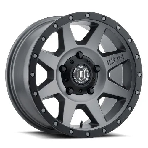 ICON Vehicle Dynamics Rebound 18x9 5x150 25mm Offset 6in BS 110.1mm Bore Titanium Wheel