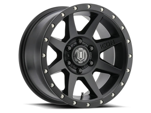 ICON Vehicle Dynamics Rebound 18x9 5x5 -12mm Offset 4.5in BS 71.5mm Bore Satin Black Wheel