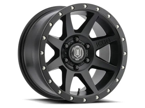 ICON Vehicle Dynamics Rebound 18x9 5x5 -12mm Offset 4.5in BS 71.5mm Bore Satin Black Wheel