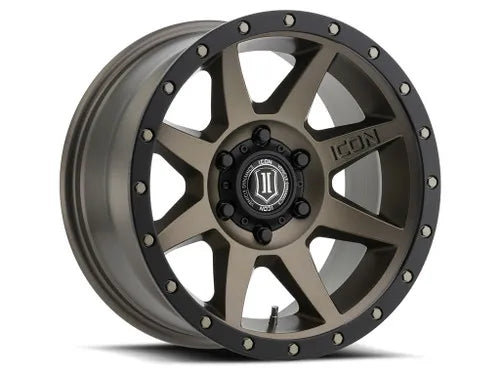 ICON Vehicle Dynamics Rebound 18x9 6x5.5 25mm Offset 6in BS 95.1mm Bore Bronze Wheel