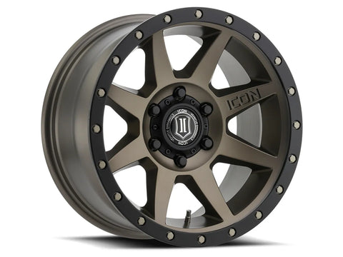 ICON Vehicle Dynamics Rebound 18x9 6x5.5 25mm Offset 6in BS 95.1mm Bore Bronze Wheel