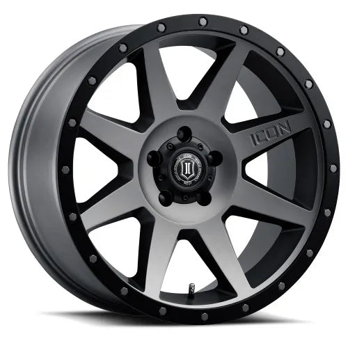 ICON Vehicle Dynamics Rebound 20x9 5x5 -12mm Offset 4.5in BS Titanium Wheel