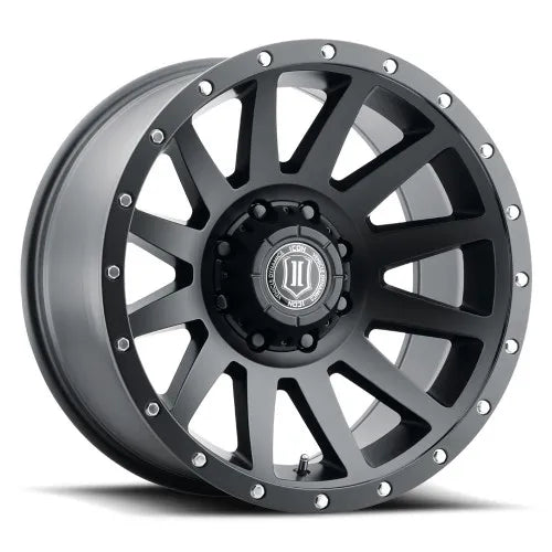 ICON Vehicle Dynamics Compression 20x10 8x180 -19mm Offset 4.75in BS 124.2mm Bore Satin Black Wheel