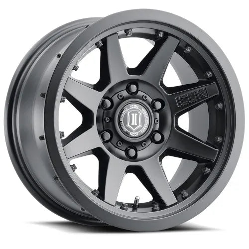 ICON Vehicle Dynamics Rebound Pro 17x8.5 6x5.5 25mm Offset 5.75in BS 95.1mm Bore Satin Black Wheel — fits Ford Ranger