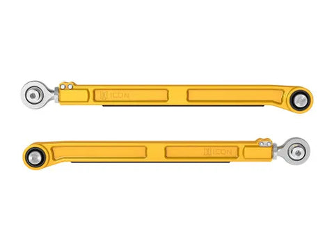 ICON Vehicle Dynamics 22-23 Toyota Tundra / 2024 Toyota Tacoma Billet Rear Lower Link Kit - Gold Anodized
