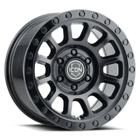 ICON Vehicle Dynamics Hulse 17 X 8.5 6 X 5.5 0mm Offset 4.75in BS Double Black — fits Toyota FJ Cruiser Gsj15