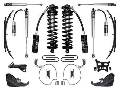 ICON Vehicle Dynamics 23-24 Ford F250/F350 Super Duty 4WD 4-5.5in Stage 2 Lift Coilover Conv System W/ Exp Packs
