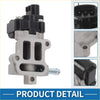 Black and silver idle air control valve with molded plastic connector housing for toyota crown 1995-2001 back view