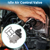 Idle air control valve for toyota crown 1995-2001 gray and black with metallic housing electrical connector and flanges