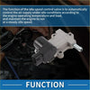 Idle air control valve for toyota crown 1995-2001 silver and black with metallic body plastic housing and threaded connectors